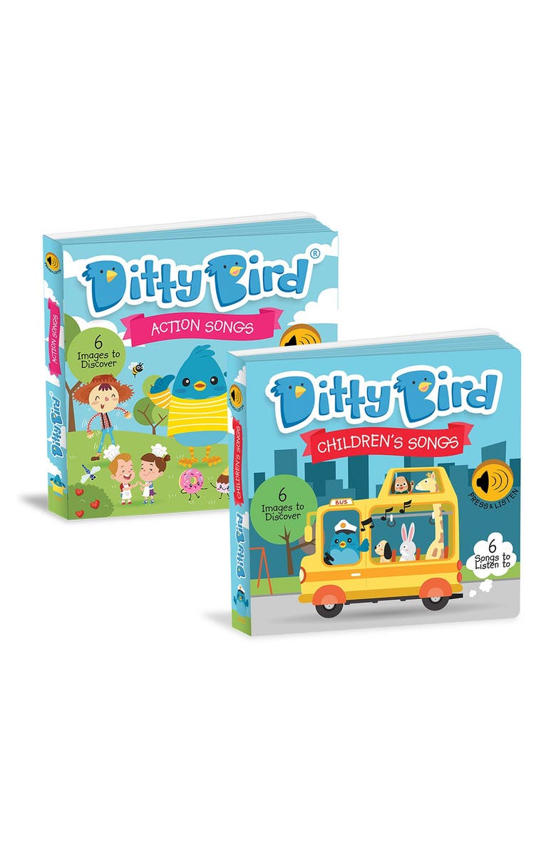 Ditty Bird - Children's and Action Songs Books - Set of 2, Main, color,