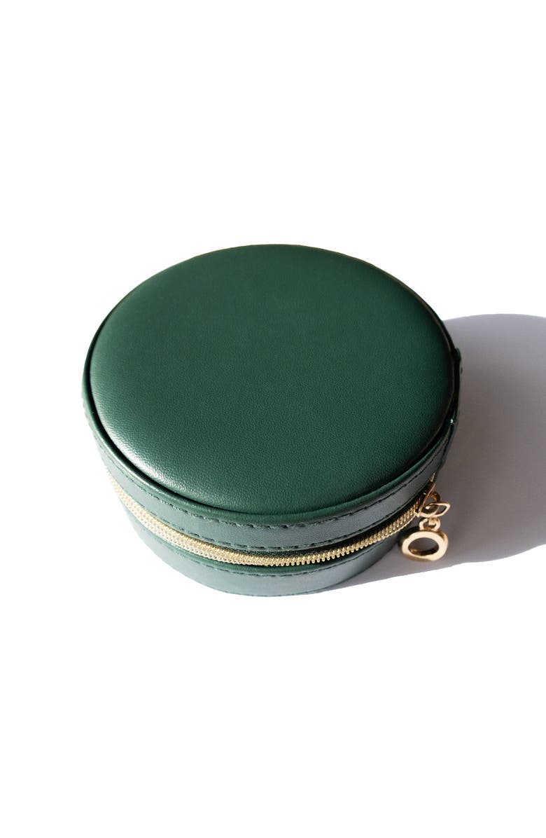 seree Round jewelry travel case, Main, color, 