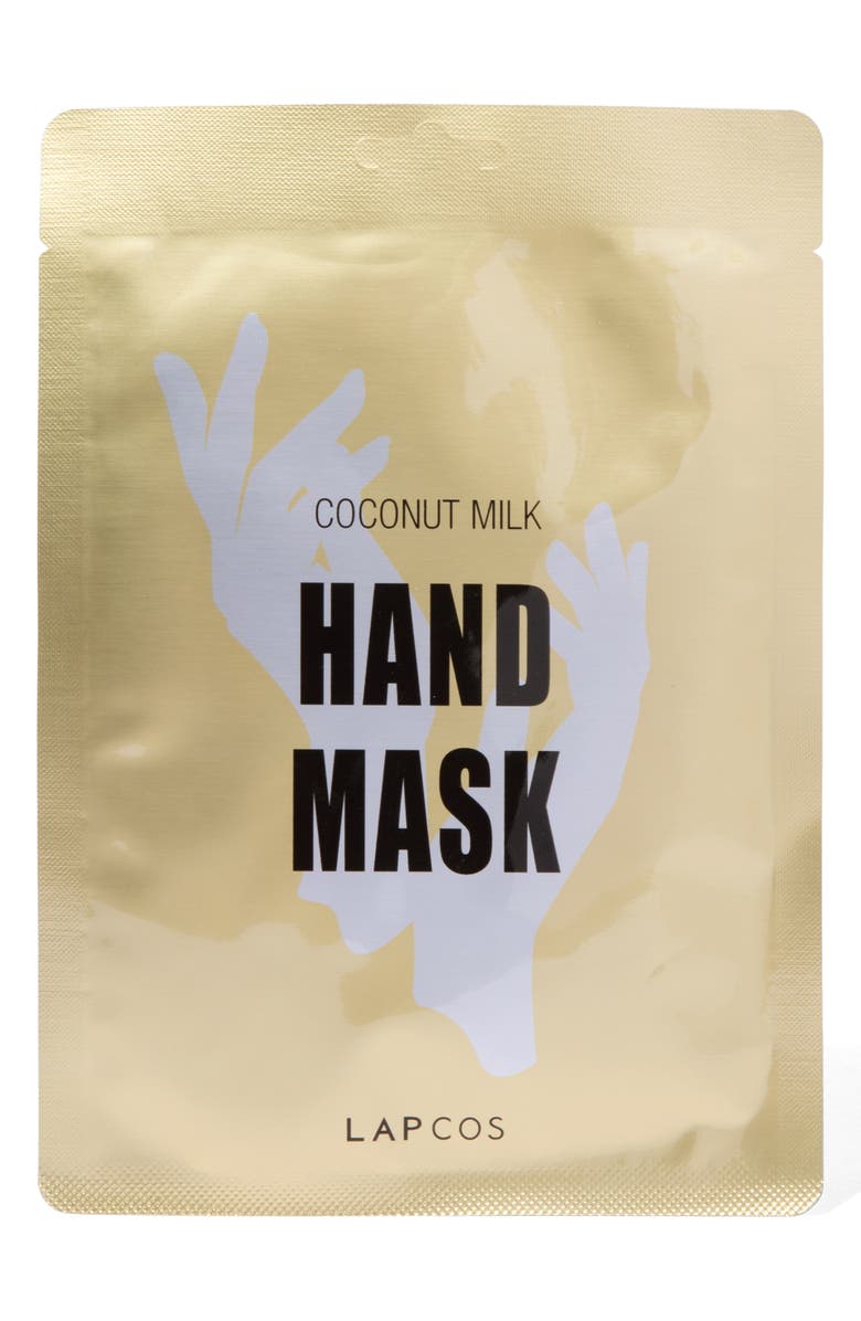 LAPCOS Coconut Milk 5-Pack Hand Mask, Alternate, color, Yellow
