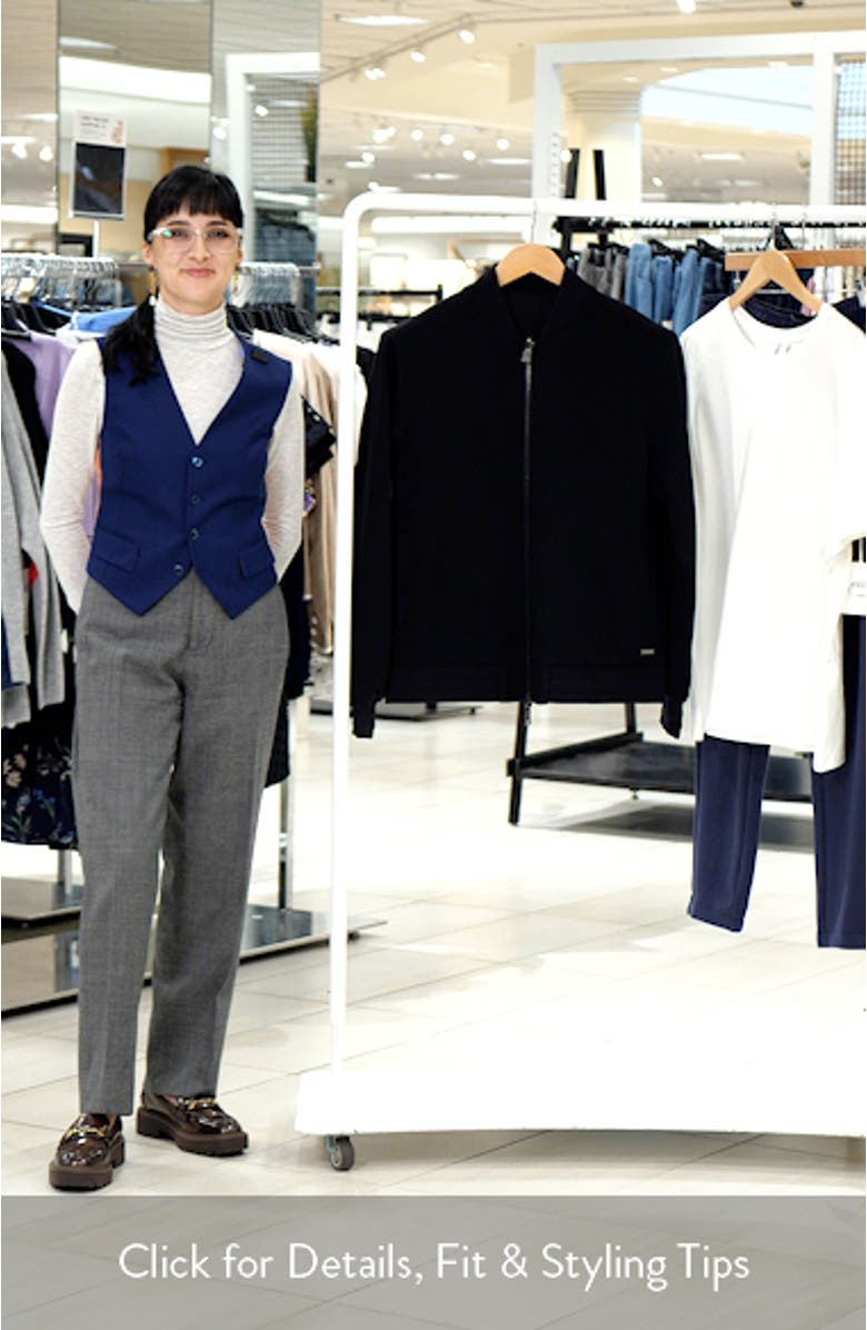 Soft Touch Knit Reversible Bomber Jacket, sales video thumbnail