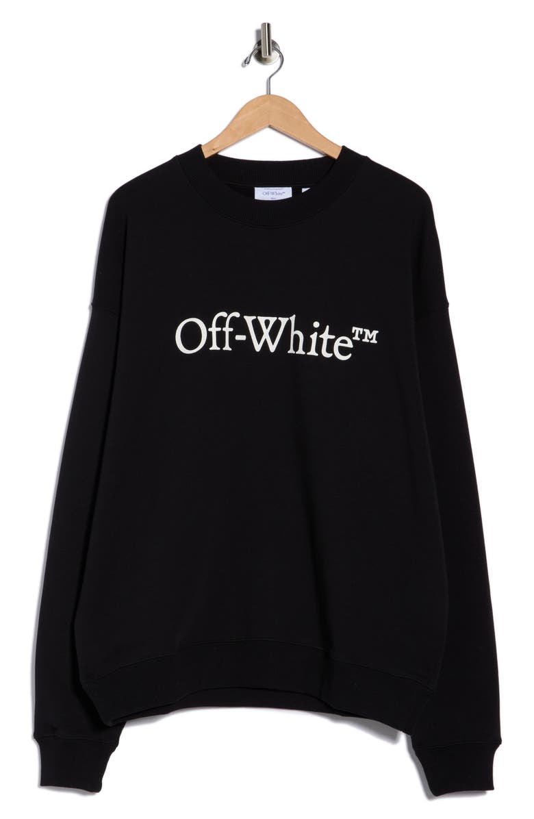 Off-White Bookish Skate Graphic Sweatshirt, Main, color, Black-White
