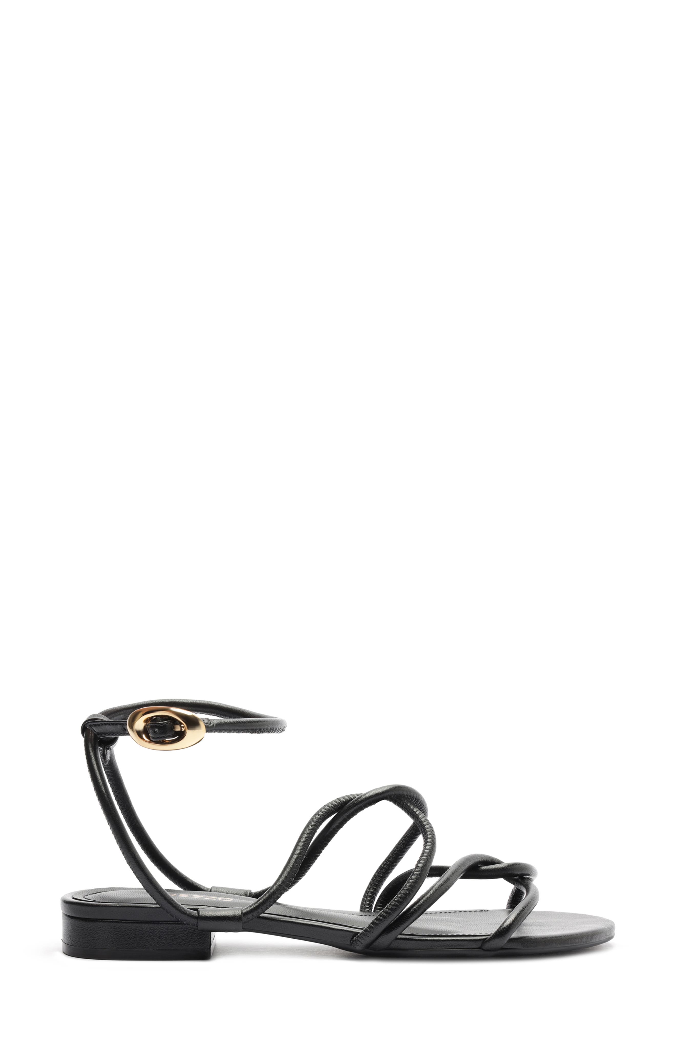 Arezzo Anna Ankle Strap Sandal, Alternate, color, Black