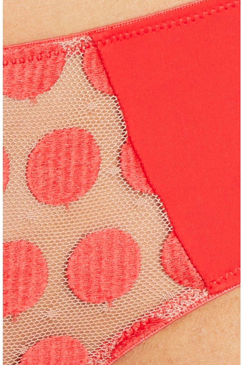 Irresistible Mesh Thong, Alternate, color, STOPLIGHT/ PECAN