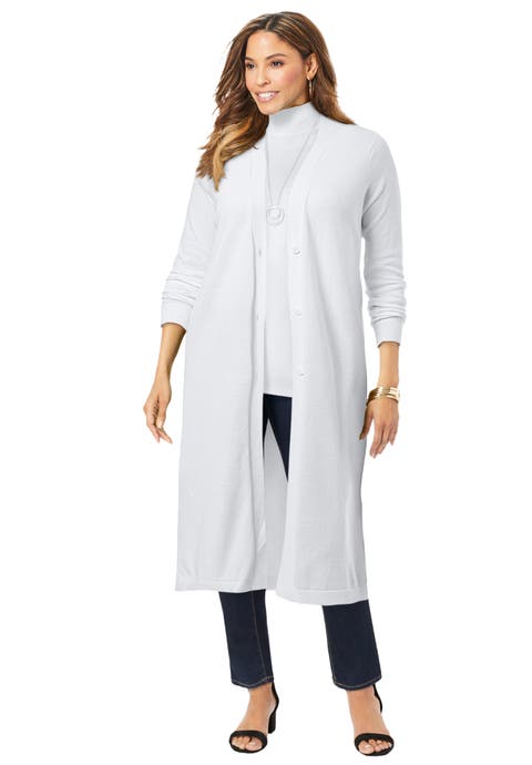 Fine Gauge Duster Cardigan (Plus)