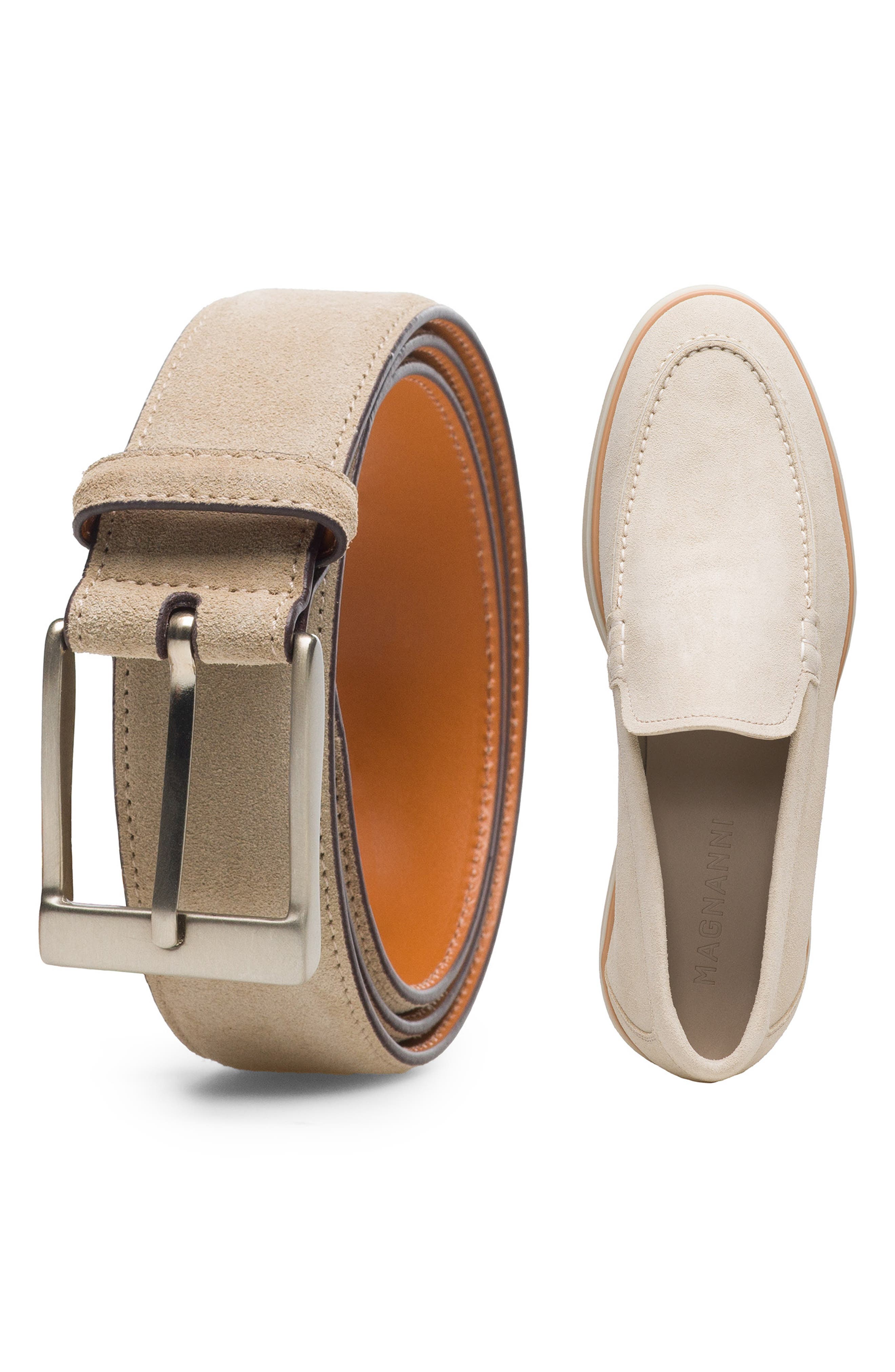 Magnanni Beignet II Apron Toe Suede Loafer, Alternate, color, 