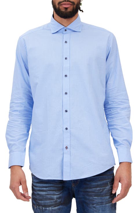 Jacquard Cotton Dress Shirt