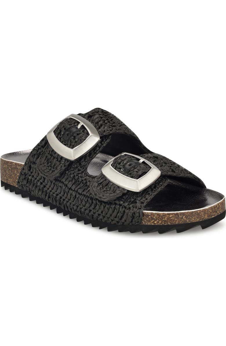 Nine West Tenly Raffia Slide Sandal, Main, color,