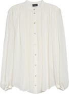 Etro Pleated Silk Blend Shirt