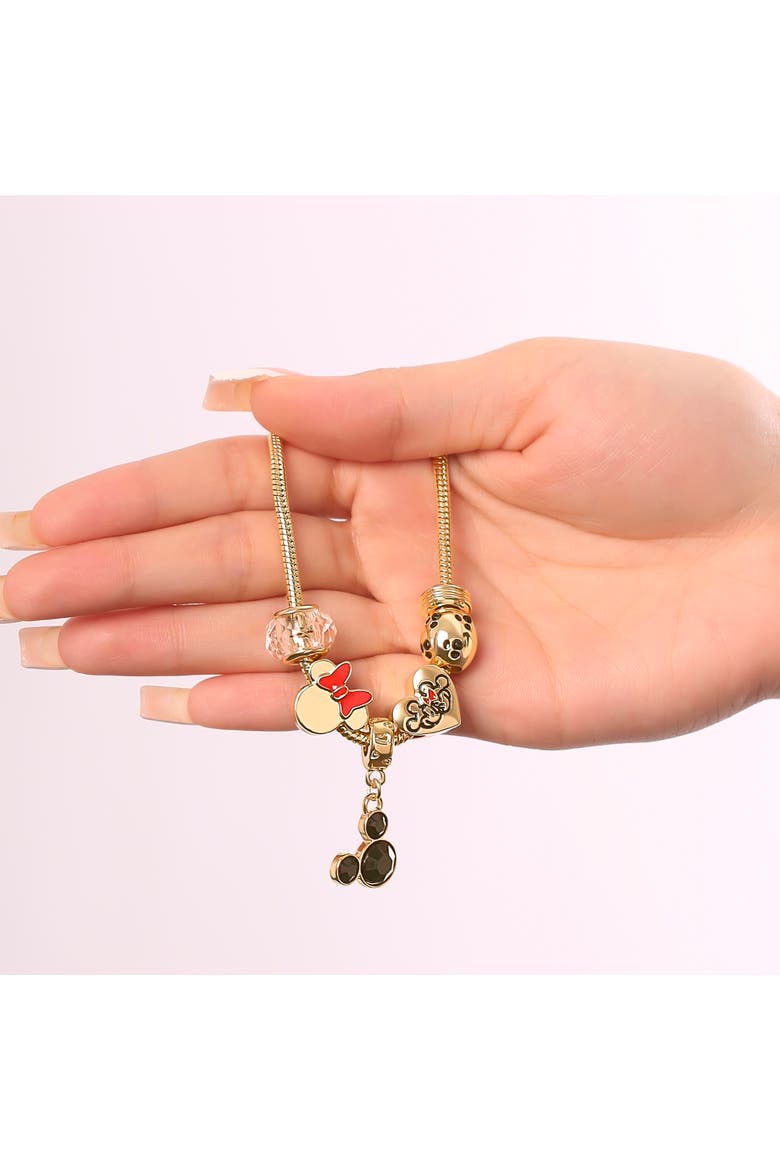 Fashion Charm Bracelet, 7", Alternate, color, Gold