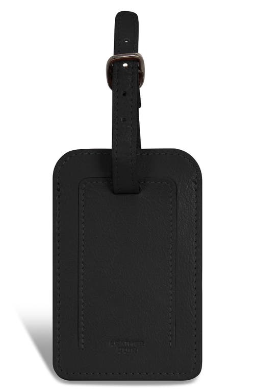 Champs Leather Luggage Tags In Black