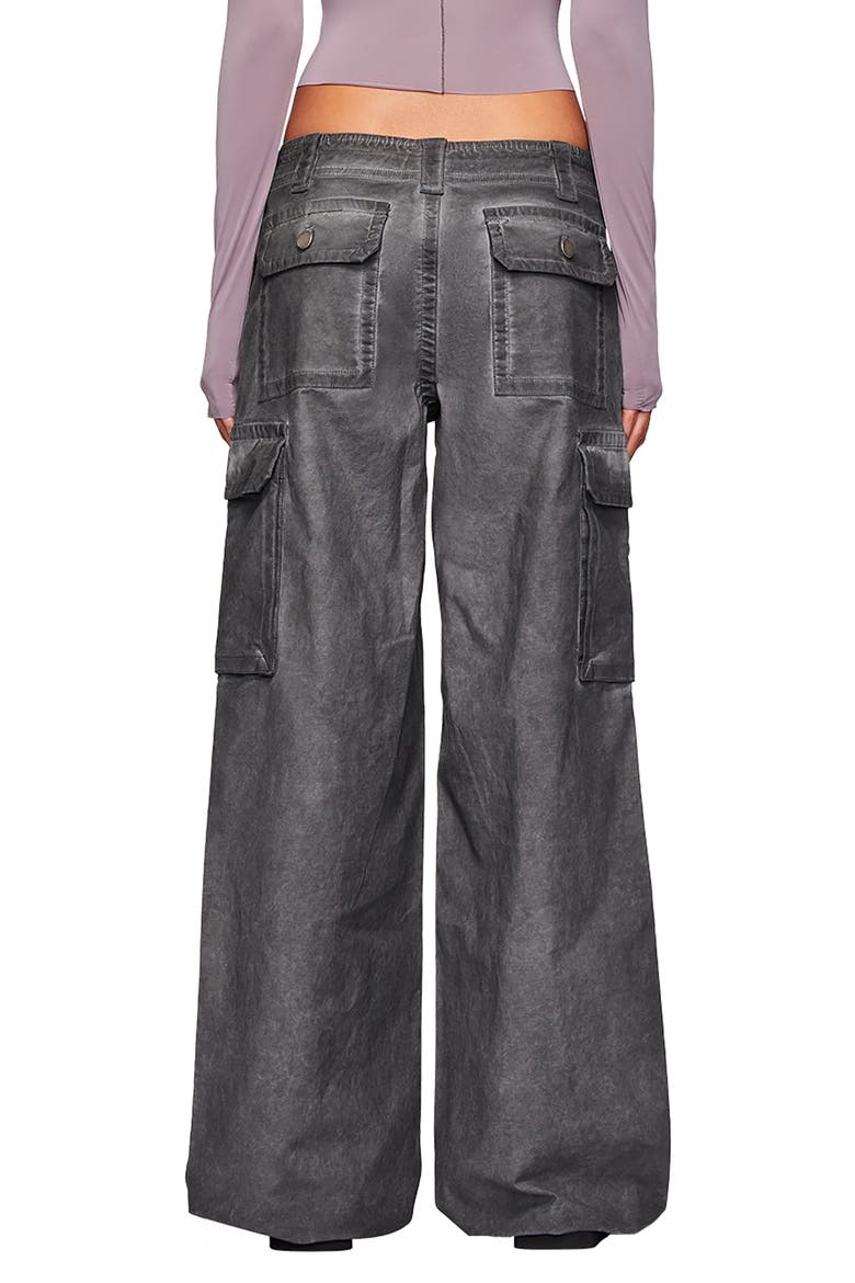 Jaxxon Stretch Cotton Cargo Pants, Alternate, color, BLACK