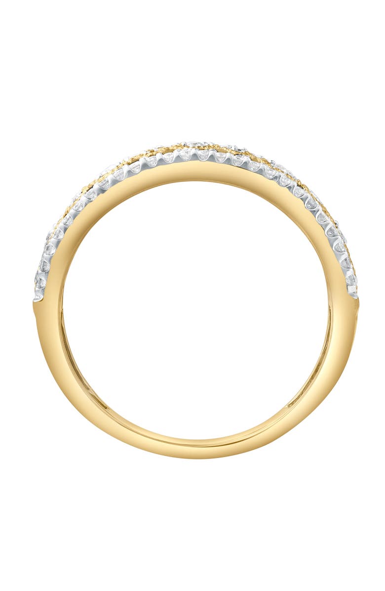 LuvMyJewelry Golden Mirage 0.25 Cts Natural Diamond Band 14K Gold Ring, Alternate, color, 14K Yellow Gold