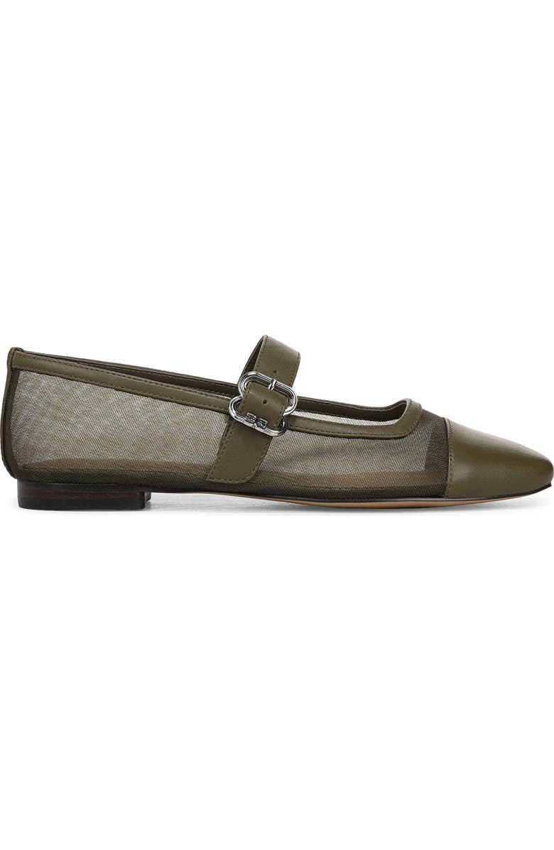 Sam Edelman Miranda Mary Jane Flat, Alternate, color, Olive Branch
