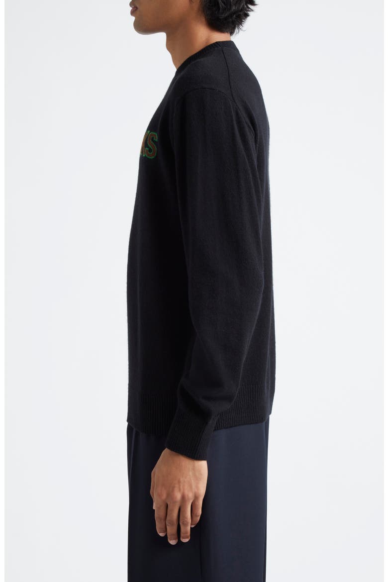 'Twin Peaks' Wool & Cashmere Sweater, Alternate, color, BLACK
