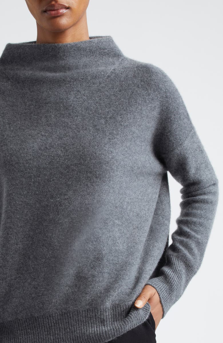 Boiled Cashmere Funnel Neck Pullover