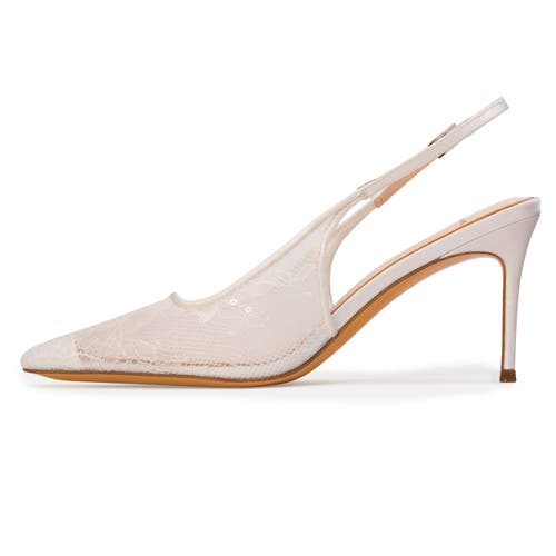 Black Suede Studio Marina 80 Pump In White