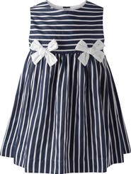 Rachel Riley Stripe Bow Dress