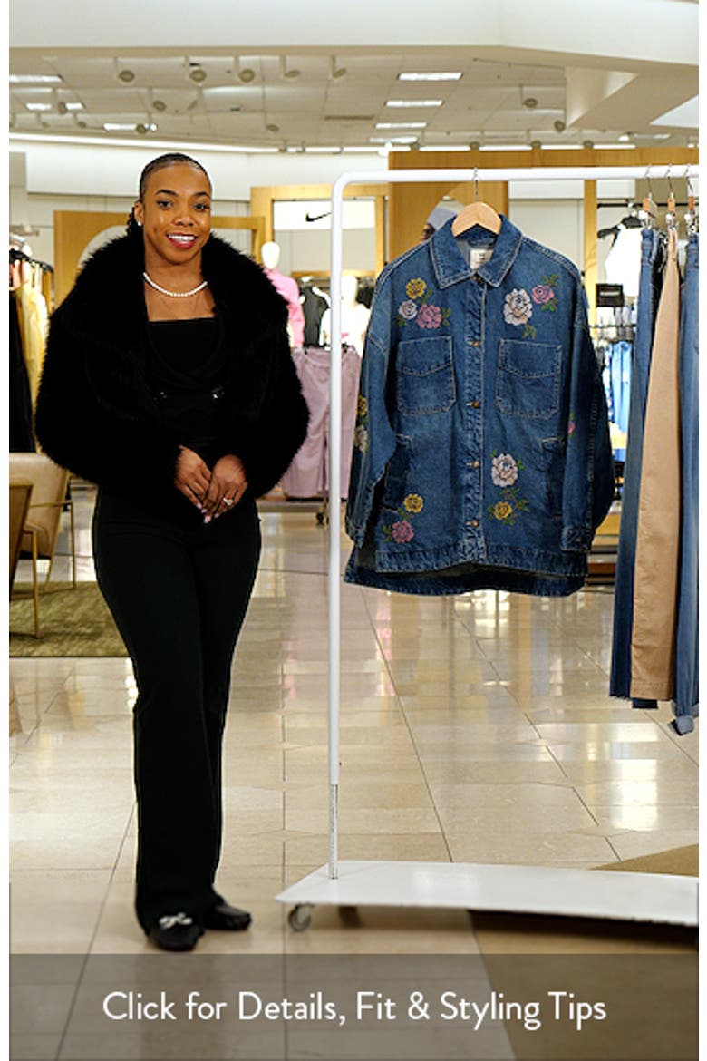 Madison Embroidered Denim City Jacket video