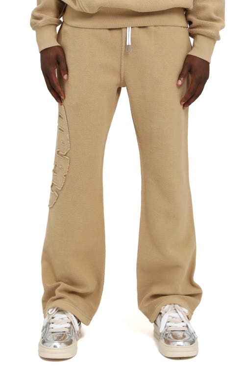 Purple Brand Heavyweight Fleece Inside Out Pants In Brown