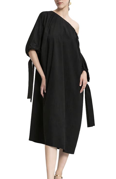Poplin Midi Dress
