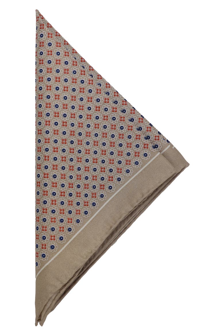 Geometric Pocket Square, Alternate, color, TAUPE