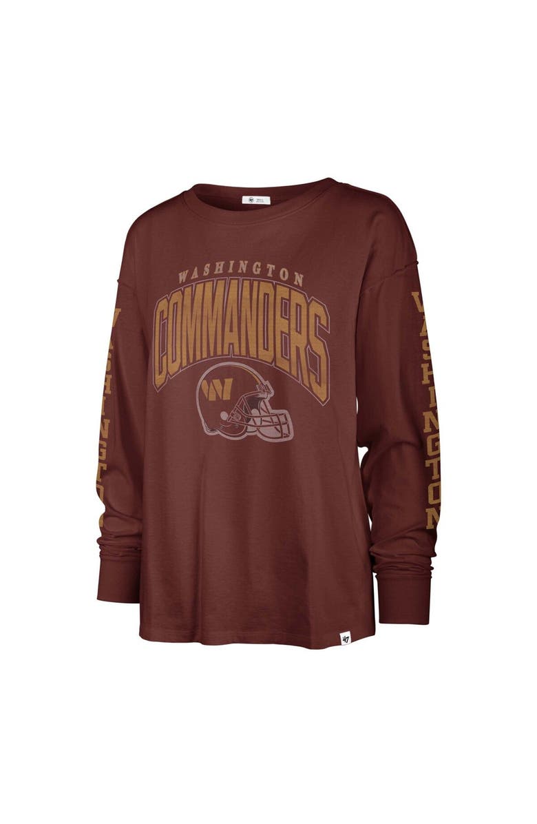 '47 Women's '47 Burgundy Washington Commanders Tom Cat Lightweight Long Sleeve T-Shirt, Alternate, color,