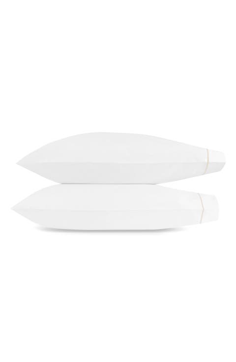 Bergamo Set of 2 500 Thread Count Cotton Percale Pillowcases