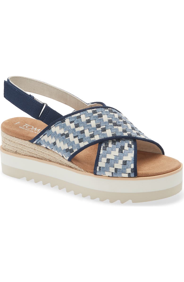 TOMS Dicros Slingback Sandal, Main, color, Blue