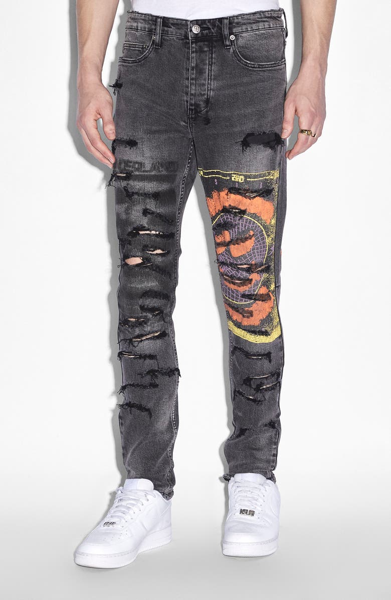 Ksubi Chitch Ripped Skinny Jeans, Main, color, 