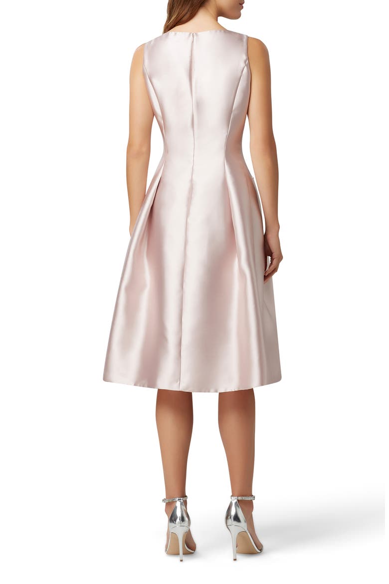 Embellished Mikado Cocktail Dress, Alternate, color, ROSE QUARTZ