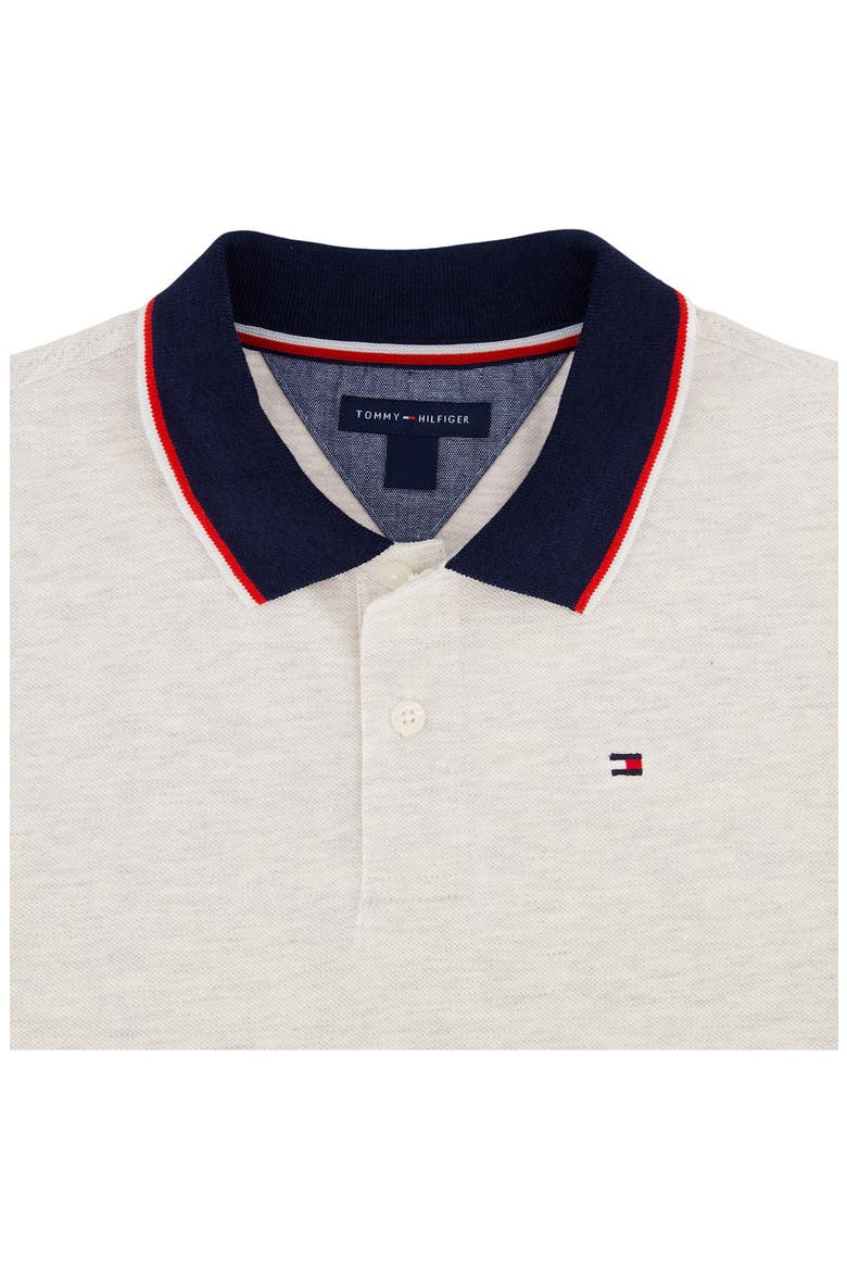 Kids' Tipped Cotton Polo, Alternate, color, OATMEAL HT