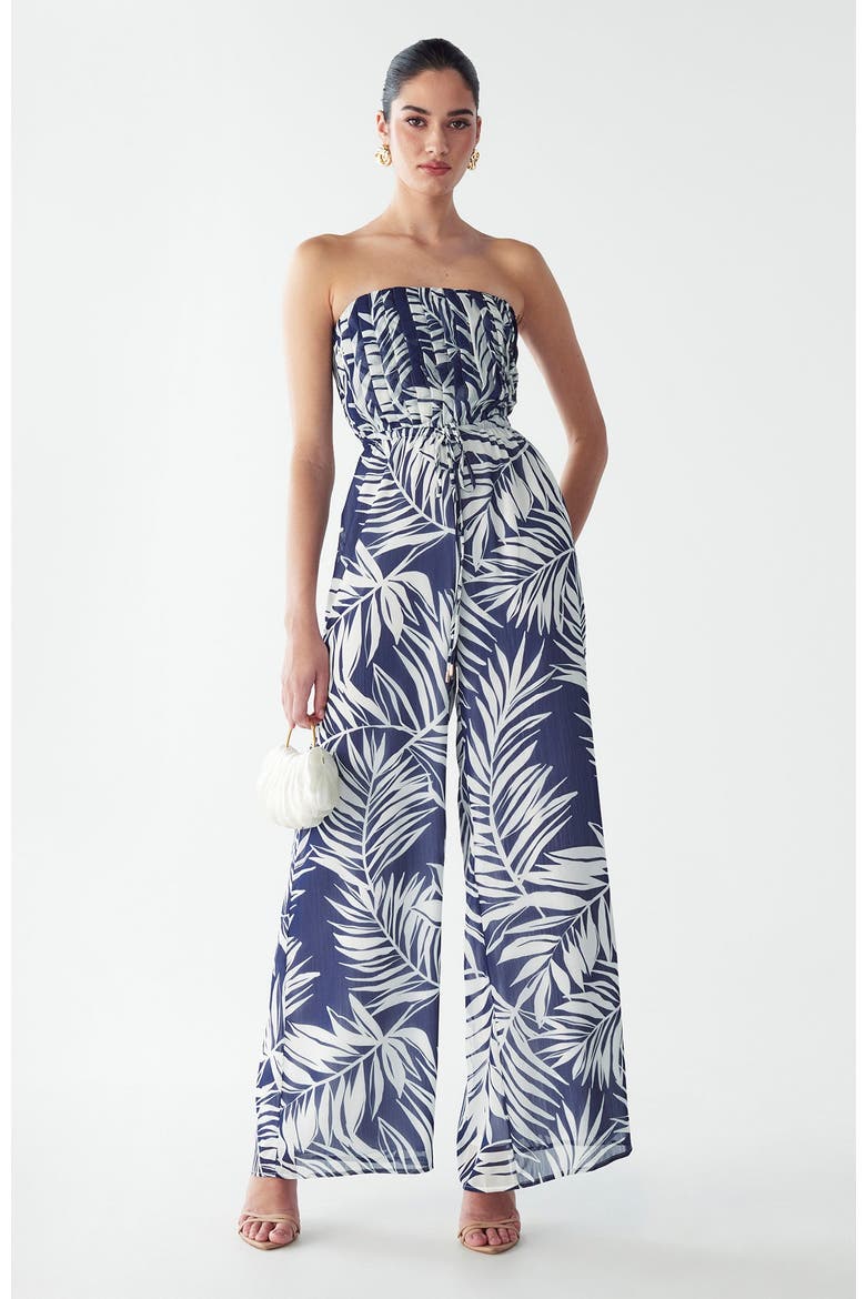 Alias Jumpsuit, Alternate, color, Navy Palms