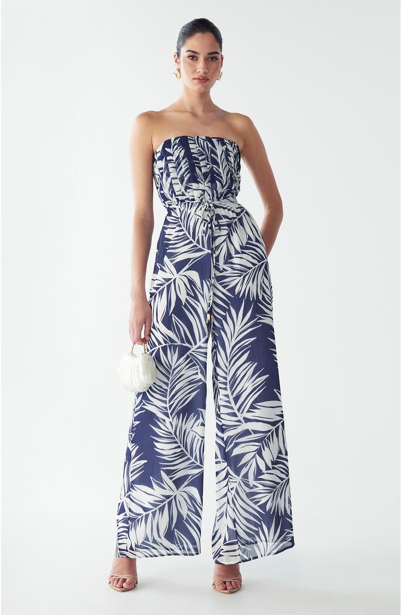 BWLDR Alias Jumpsuit, Alternate, color, Navy Palms