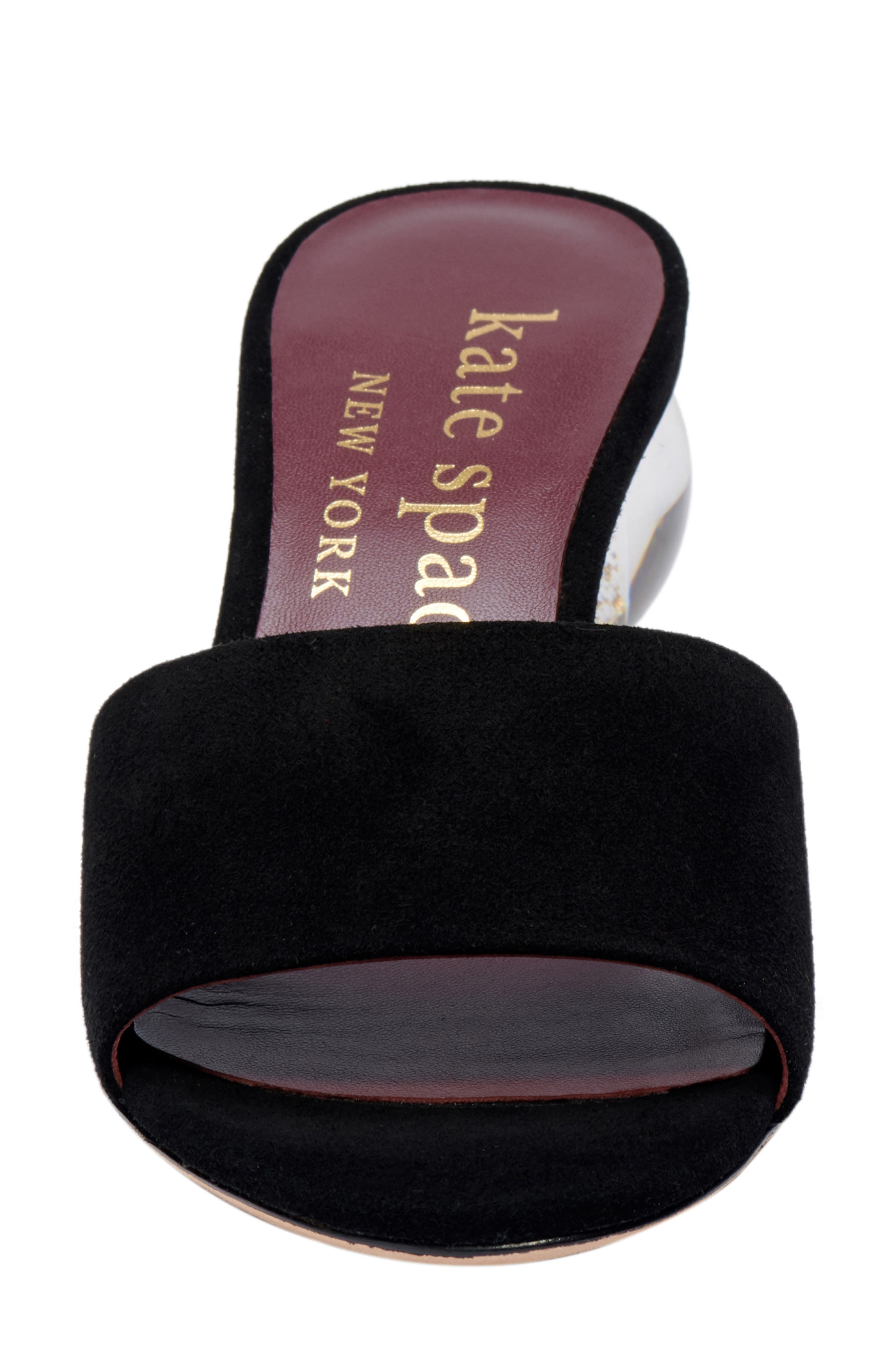 Kate Spade New York polished sandal, Alternate, color, Black