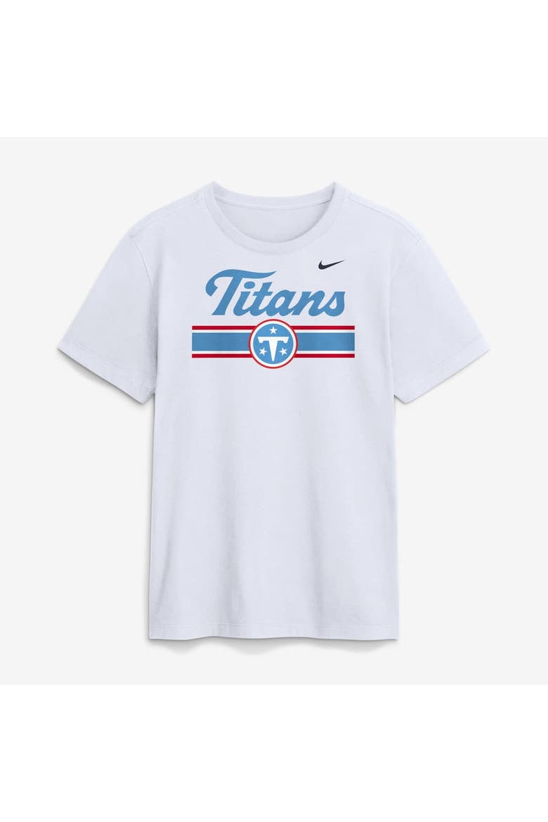 Men's Nike White Tennessee Titans Pass Rusher T-Shirt, Main, color, White