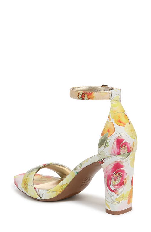Naturalizer Joy Ankle Strap Sandal In Sunlight Yellow Multi