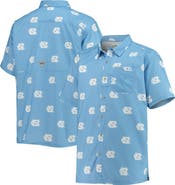 Columbia Men's Columbia Carolina Blue North Carolina Tar Heels Super Slack Tide Team Omni-Shade Button-Up Shirt
