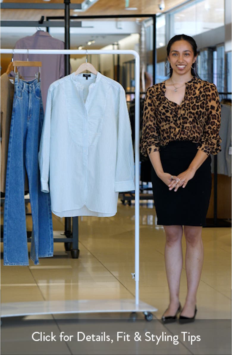 Stripe Tunic Shirt, sales video thumbnail