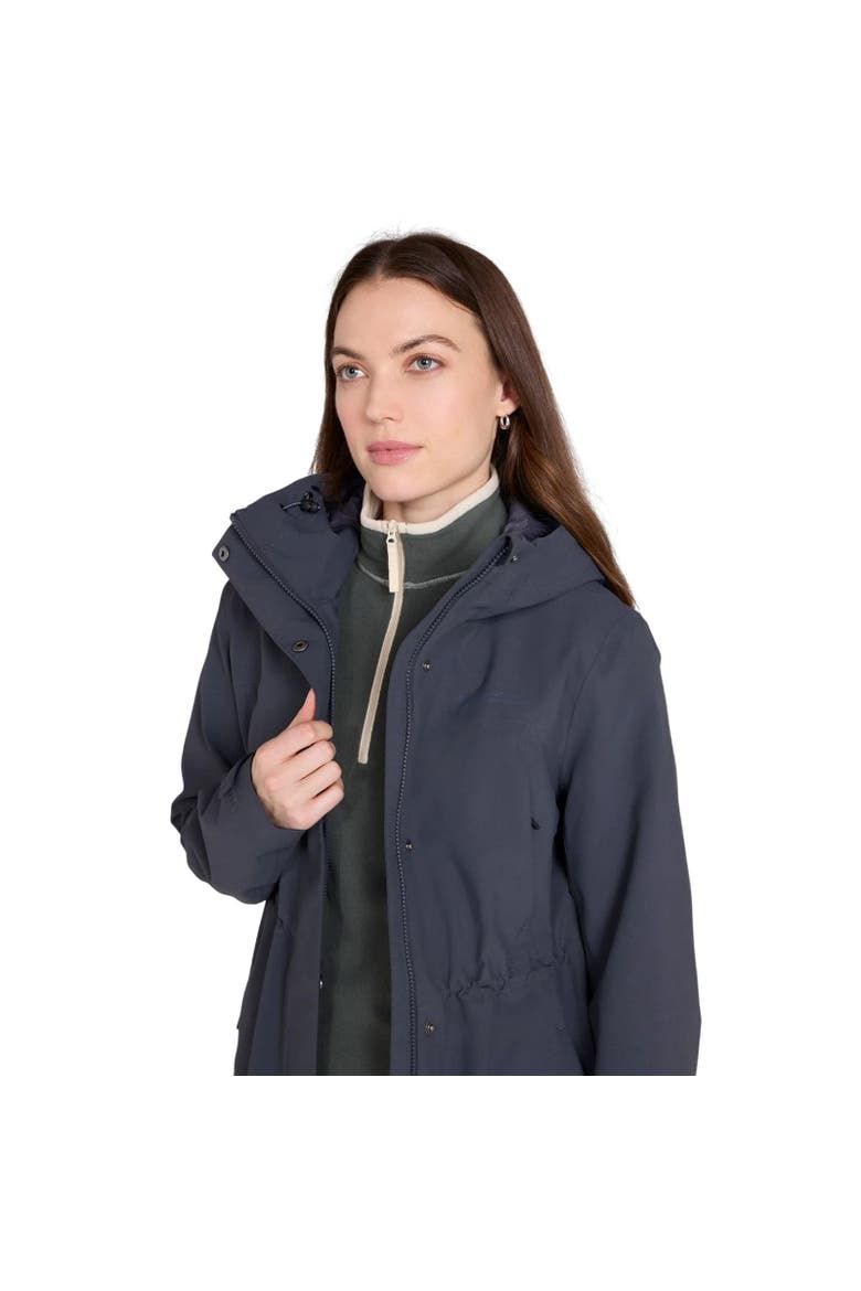 Womens/ladies Harbour Waterproof Parka Jacket, Alternate, color, Charcoal