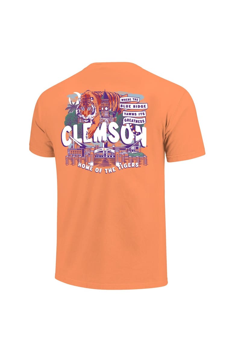 Youth  Orange Clemson Tigers Comfort Colors Hyperlocal Campus Scene T-Shirt, Alternate, color, Orange