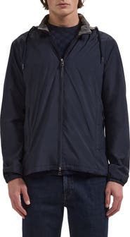 Bugatchi Performance Jacket with Removable Hood