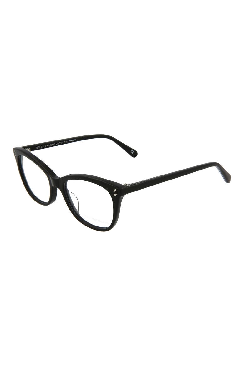 50mm Square Optical Frames, Alternate, color, BLACK BLACK TRANSPARENT/ TRN