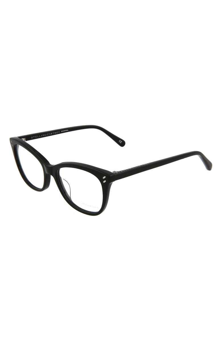 Stella McCartney 50mm Square Optical Frames, Alternate, color,