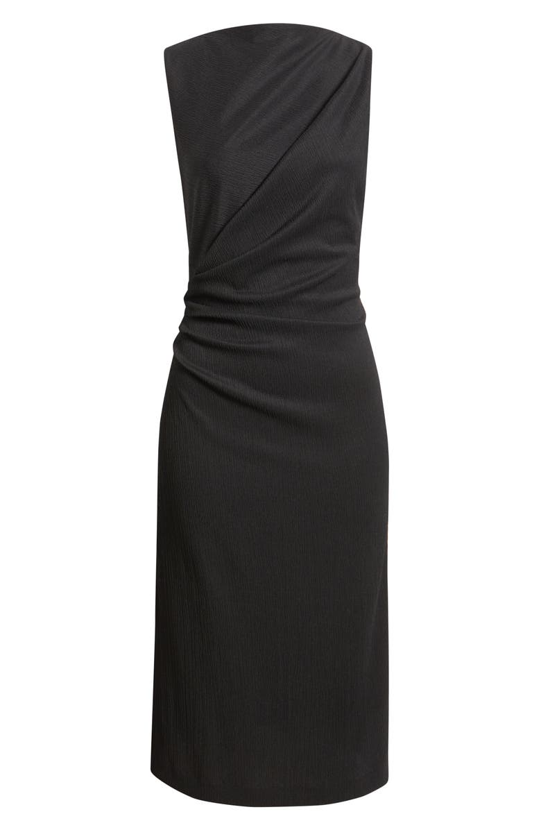 Nordstrom Pleated Dress, Alternate, color, Black
