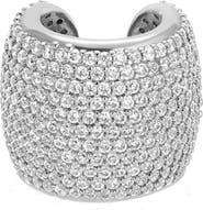Ettika Pavé Cubic Zirconia Statement Chunky Ear Cuff