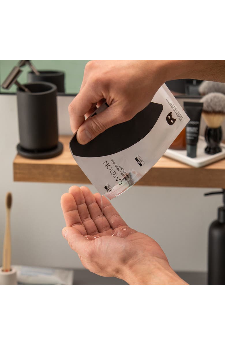 Cardon Charcoal Sheet Mask and Beard Oil, Alternate, color, None (None)