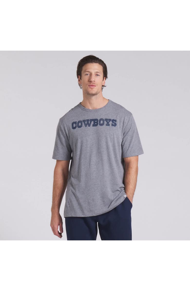 FANATICS Men's Fanatics Heather Gray Dallas Cowboys Pass Rush Tri-Blend T-Shirt, Alternate, color, Heather Gray
