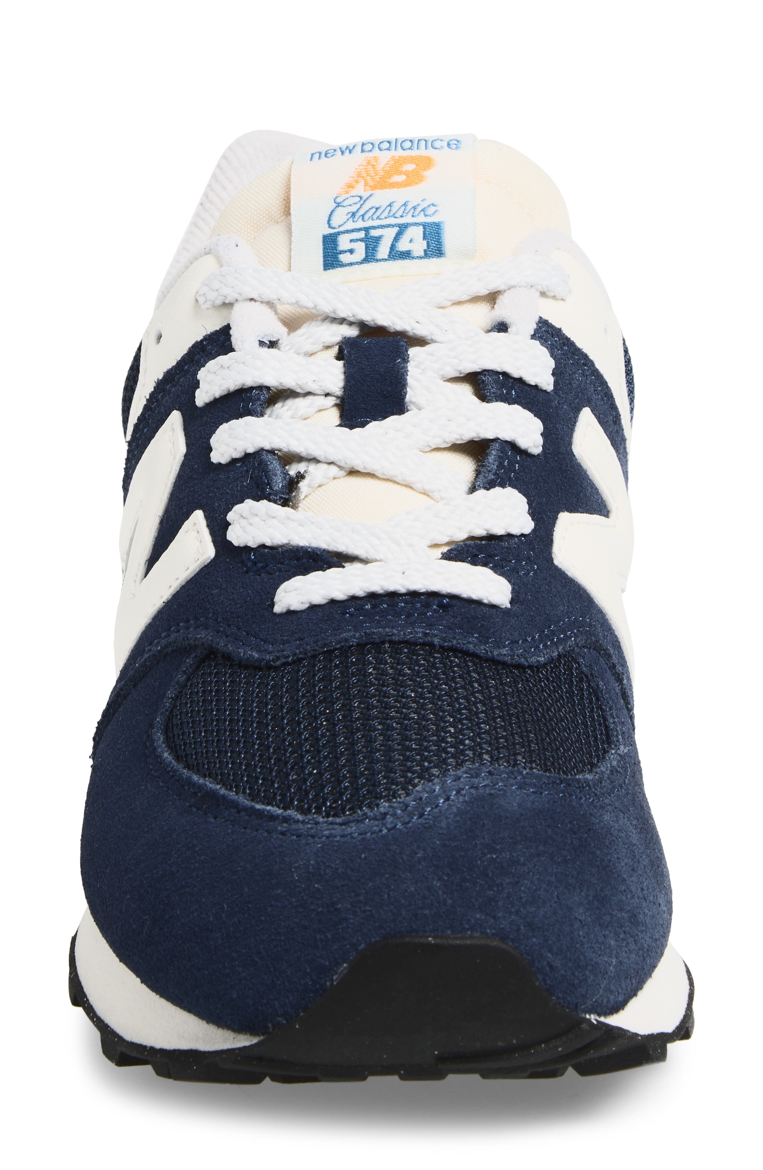 New Balance Kids' 574 Sneaker, Alternate, color, Nb Navy/ Blast Red