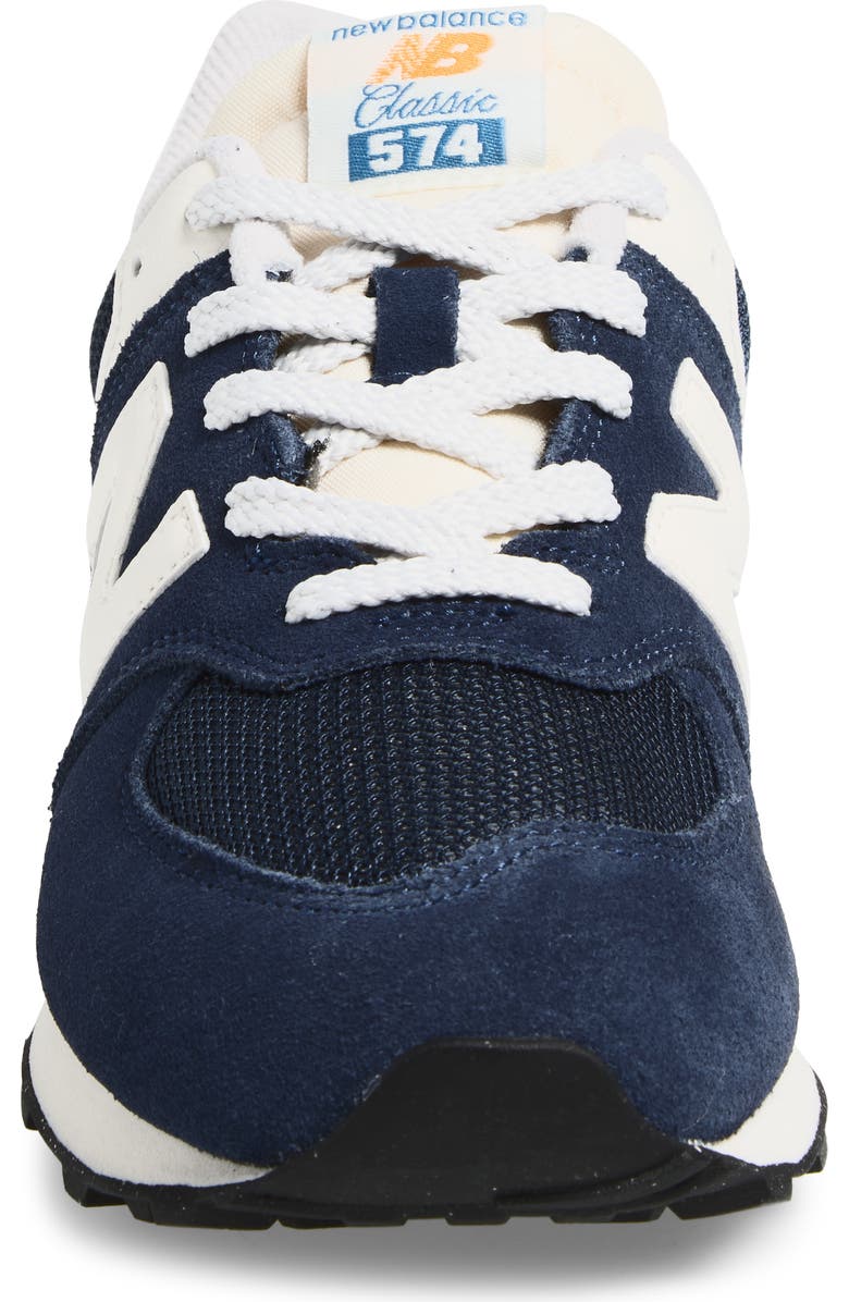 New Balance Kids' 574 Sneaker, Alternate, color, Nb Navy/ Blast Red