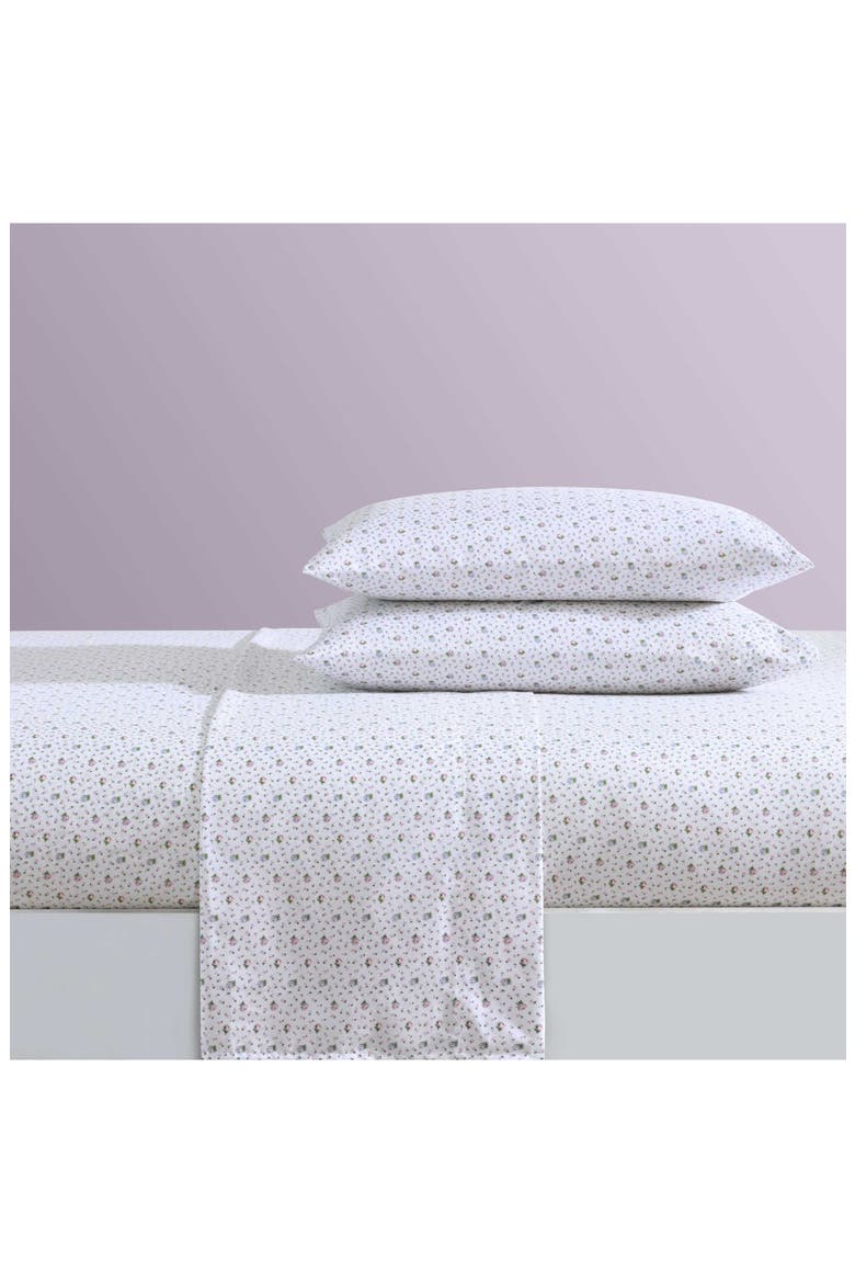 Pretty Floral Ditsy Sheet Set, Alternate, color, PURPLE